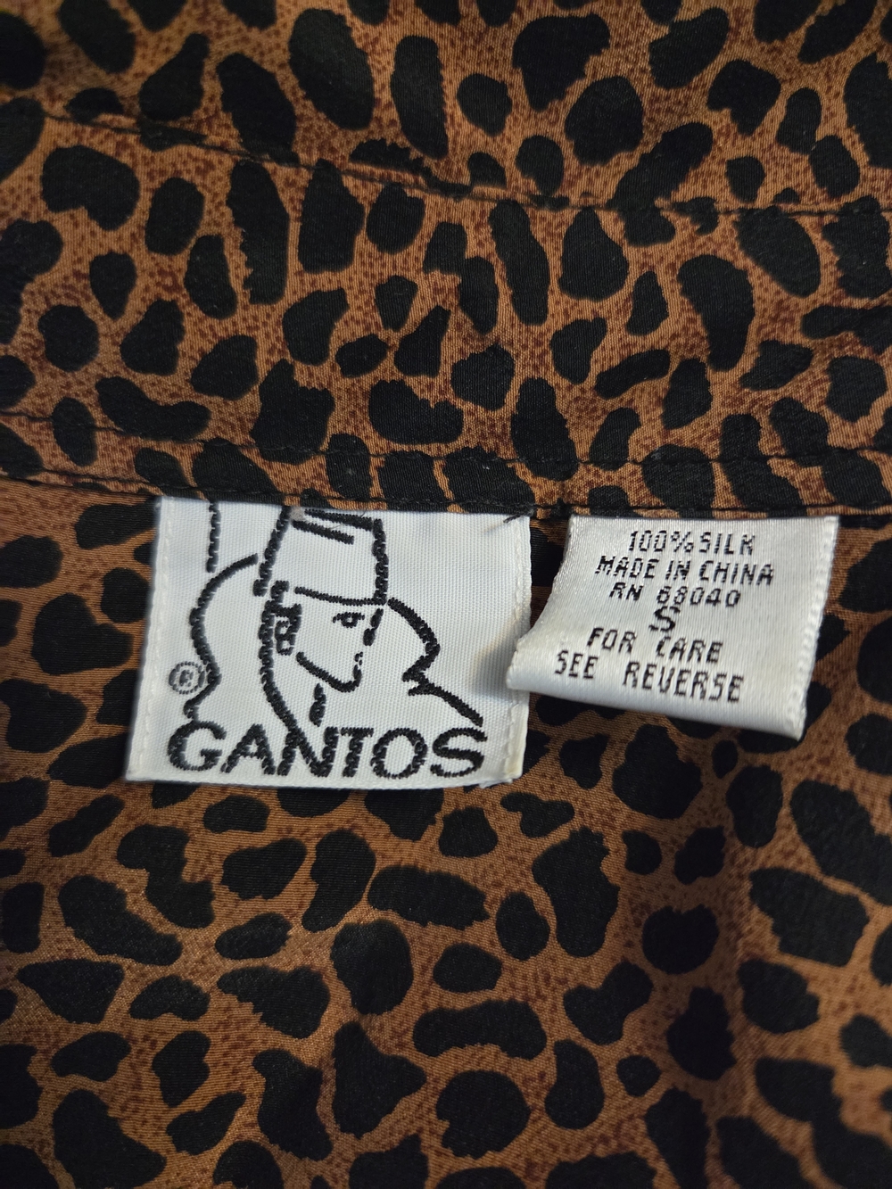 Gantos Brown Leopard Print Button-Down Shirt - Picture 8 of 9